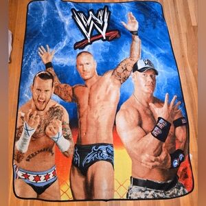 WWE John Cena Randy Orton Cm Punk Blanket 2012 Colorful Wrestling Throw Blanket